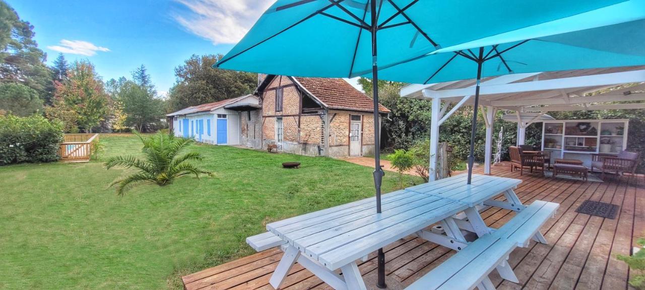 Charmante Maison Dans Les Landes X 10 Avec Piscine Et Salle D Escalade Lue Екстериор снимка