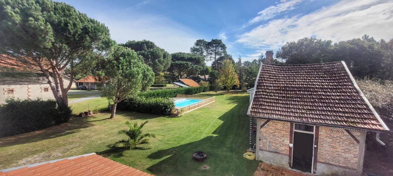 Charmante Maison Dans Les Landes X 10 Avec Piscine Et Salle D Escalade Lue Екстериор снимка