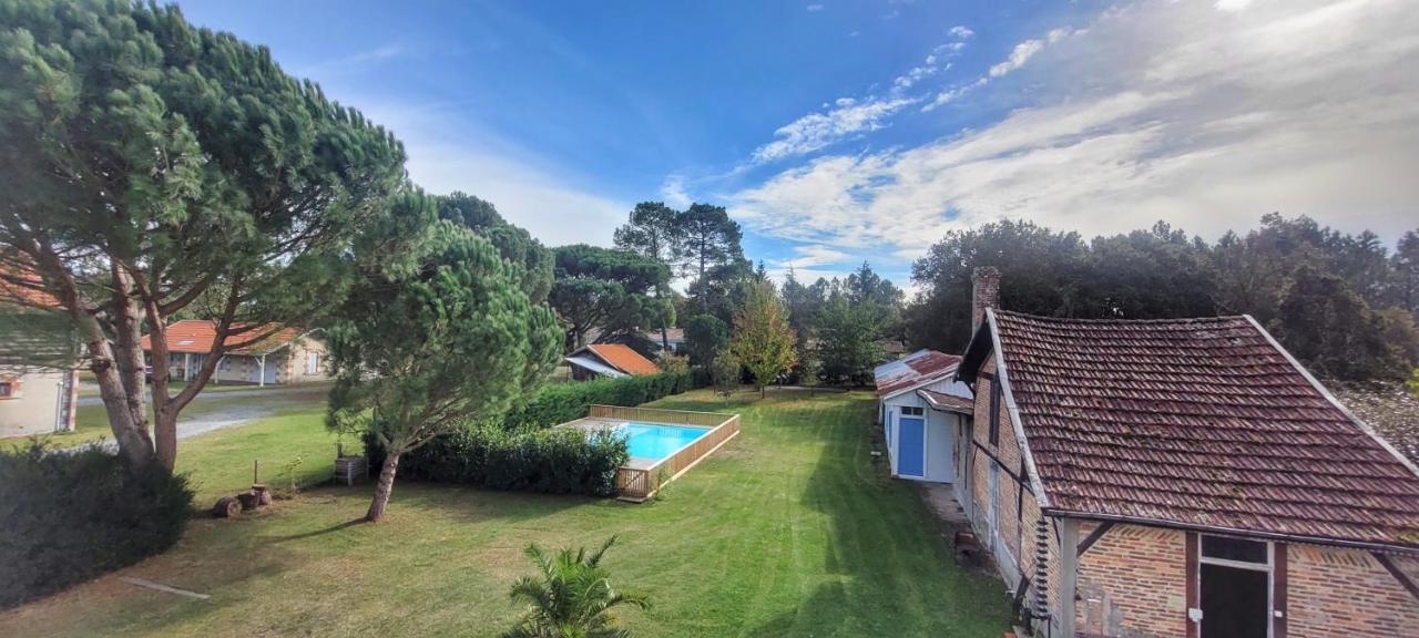 Charmante Maison Dans Les Landes X 10 Avec Piscine Et Salle D Escalade Lue Екстериор снимка