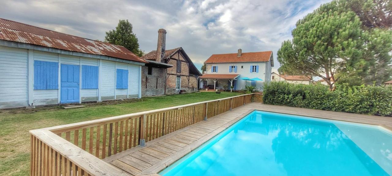 Charmante Maison Dans Les Landes X 10 Avec Piscine Et Salle D Escalade Lue Екстериор снимка