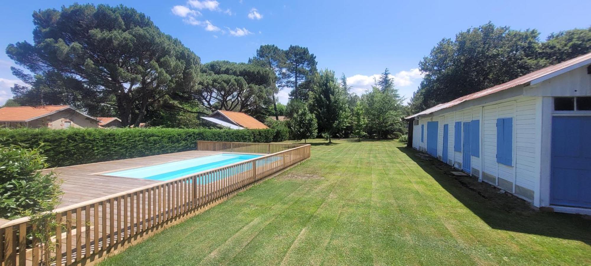 Charmante Maison Dans Les Landes X 10 Avec Piscine Et Salle D Escalade Lue Екстериор снимка