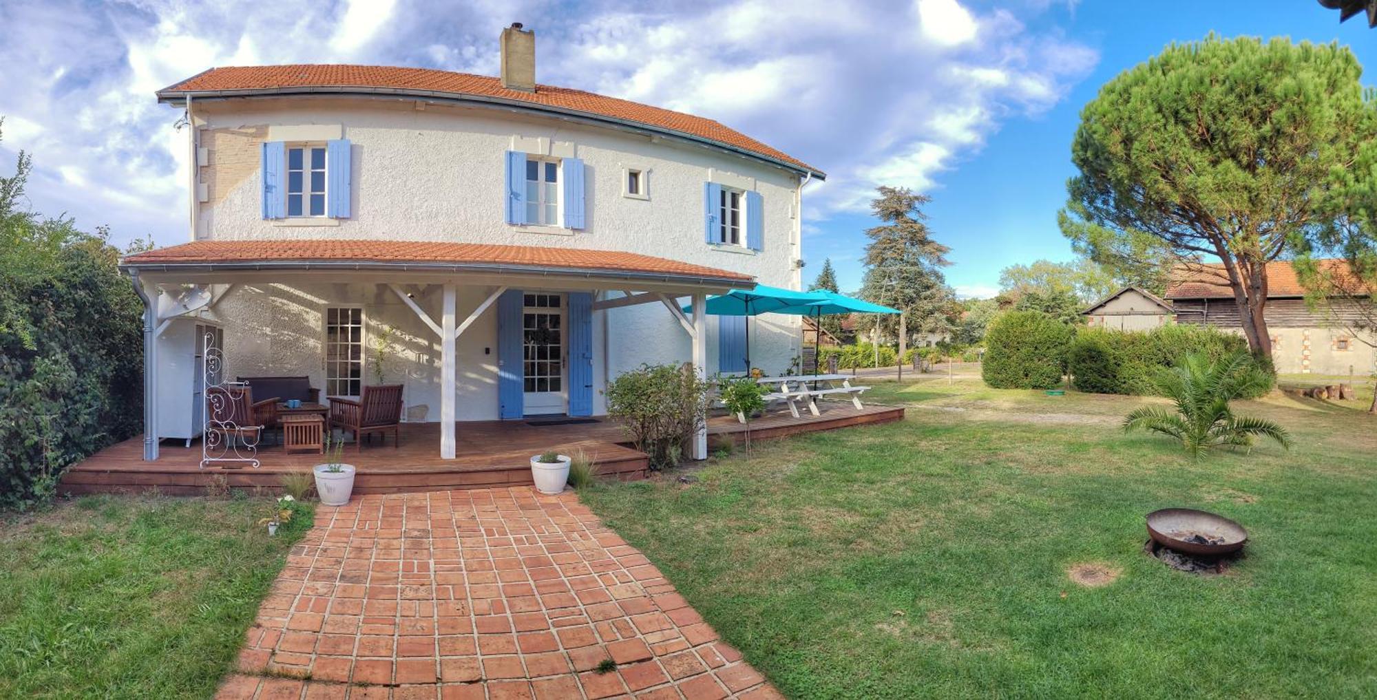 Charmante Maison Dans Les Landes X 10 Avec Piscine Et Salle D Escalade Lue Екстериор снимка