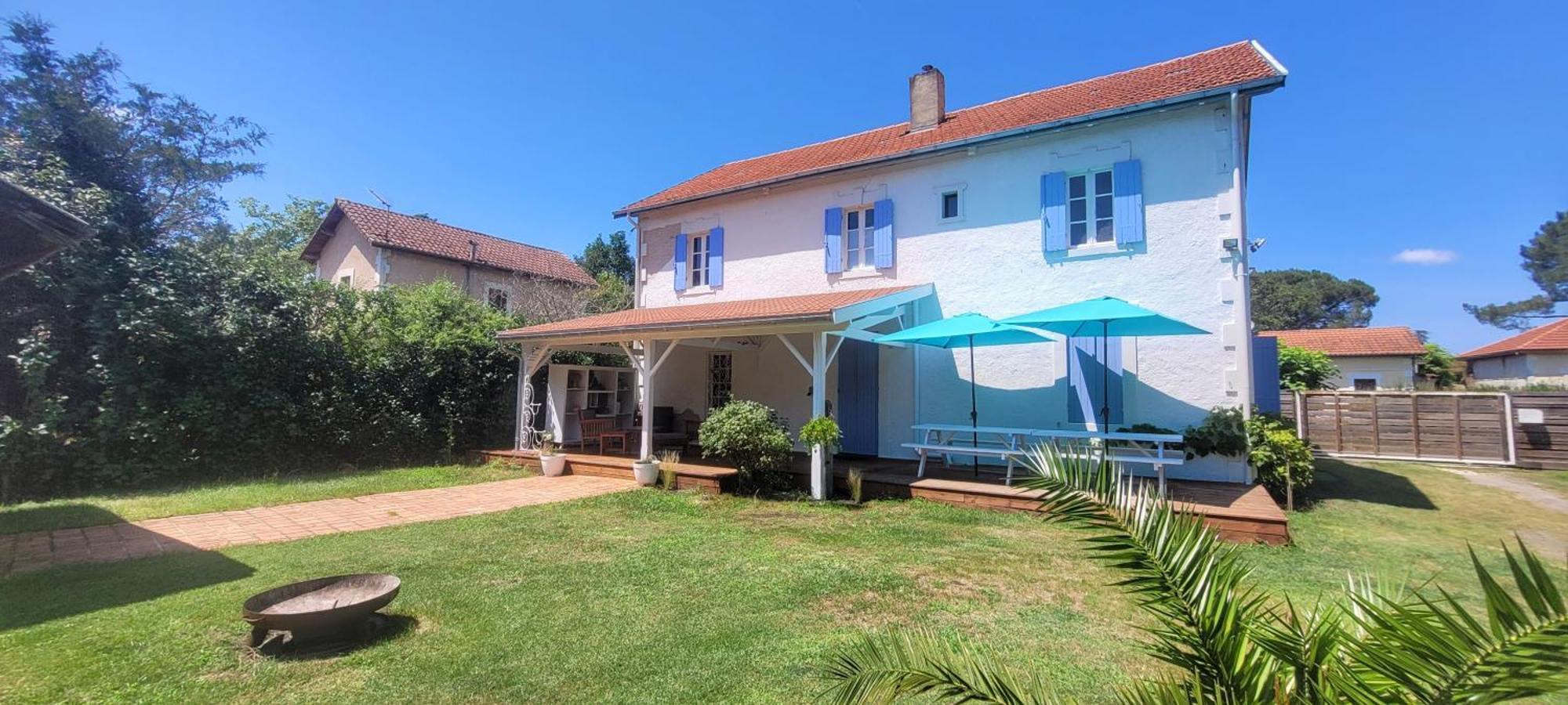 Charmante Maison Dans Les Landes X 10 Avec Piscine Et Salle D Escalade Lue Екстериор снимка