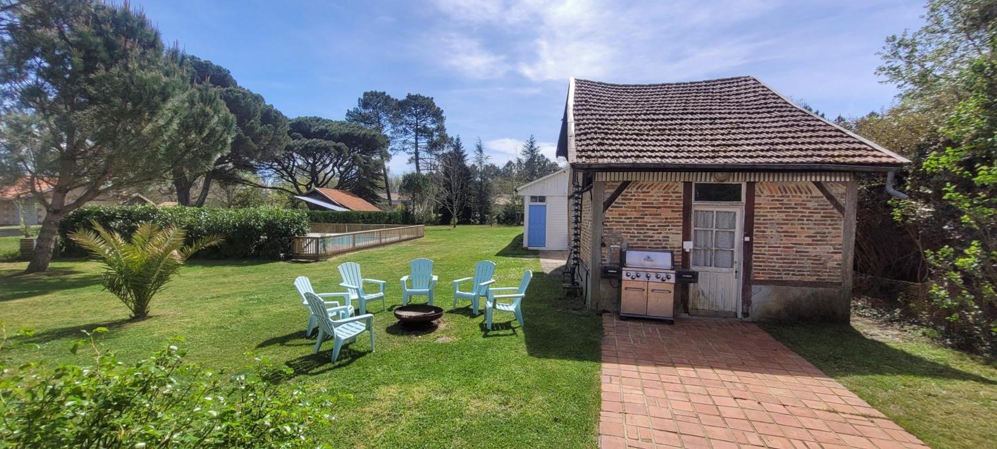 Charmante Maison Dans Les Landes X 10 Avec Piscine Et Salle D Escalade Lue Екстериор снимка